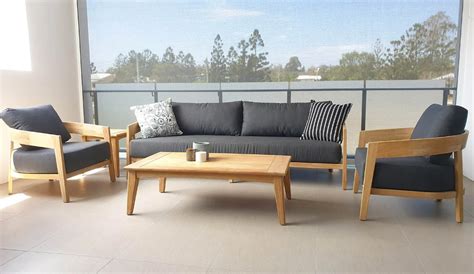 Ubud 4pc Teak Outdoor Lounge Setting Archipro Nz
