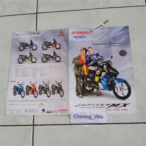 Jual Poster Jadul Antik Brosur Yamaha Jupiter MX 135 LC Old 2009 CW