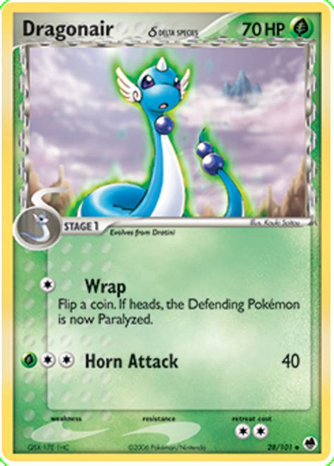 Dragonair delta species 28 EX Dragon Frontiers Pokémon karty