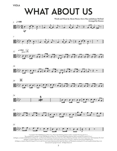 What About Us From The Netflix Series Bridgerton Viola By Duomo Sheet Music For String