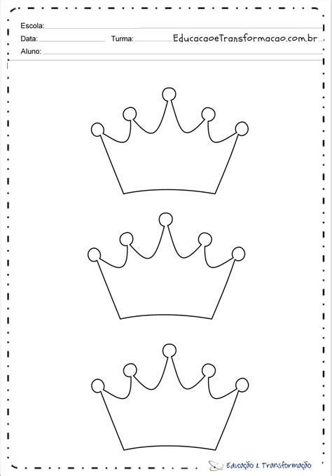 Molde De Coroa Em Eva Para Imprimir Educa O E Transforma O