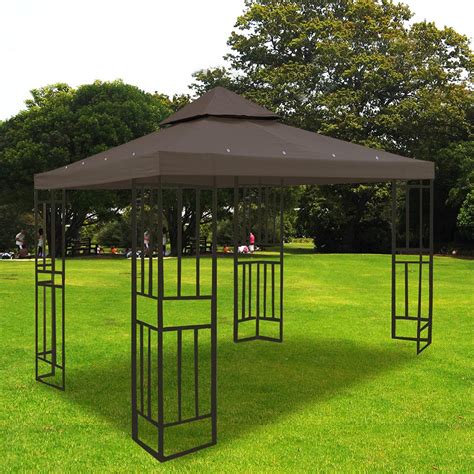 Canopy Replacement Top 12x12 Patio Pavilion Gazebo Sunshade Polyester Cover Ebay