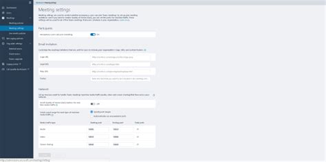 Microsoft Teams Meeting Settings – Admin Sean Mc