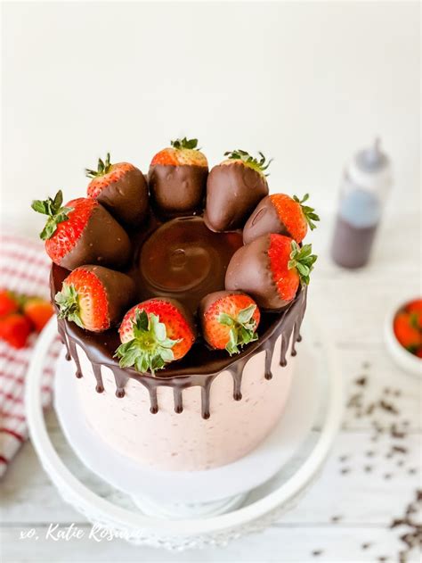 Chocolate Covered Strawberry Cake Recipe Thats Beyond Simple Xo Katie Rosario