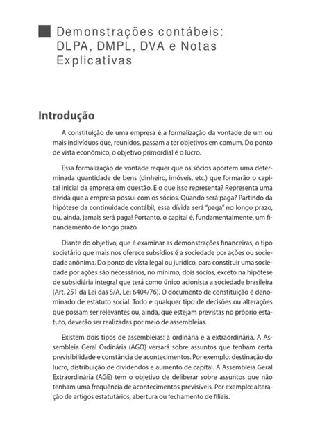 PDF Demonstrações contábeis DLPA DMPL DVA e Notas Explicativas pdf