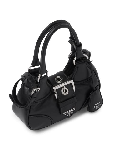 Prada Moon Padded Nappa Leather Mini Bag Black FARFETCH UK