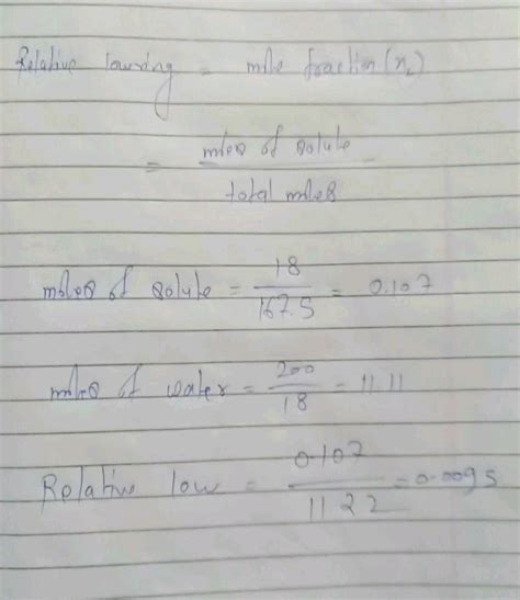 G Of A Non Volatile Solute Dissolved In G Of Water Produces