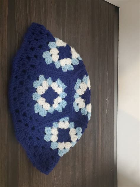 Crochet Granny Square Bucket Hat Etsy