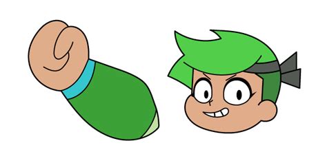 Ok Ko Lets Be Heroes Green Guts Cursor Custom Cursor