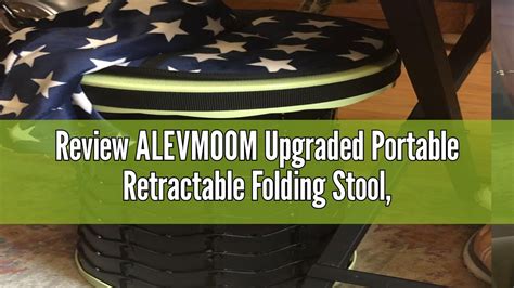 Review Alevmoom Upgraded Portable Retractable Folding Stool Camping