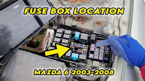 Mazda 6 From 2003 To 2006 Fuse Box Location YouTube