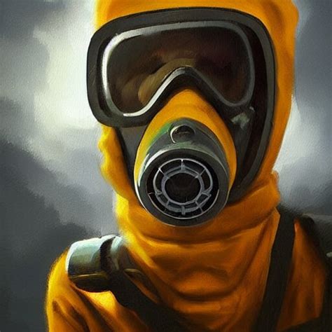 Lexica Concept Art Of Gas Mask Oil Painting By Jama Jurabaev Brush