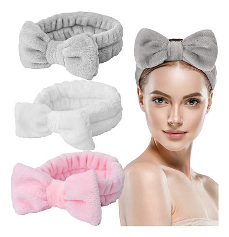 Banda Sujetadora De Cabello Diadema Para Spa Maquillaje 3pzs Meses