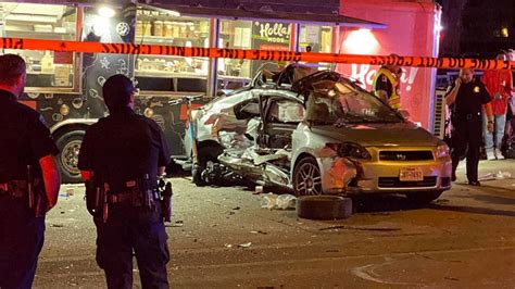 11 injured as car crashes into Austin food truck - ABC News