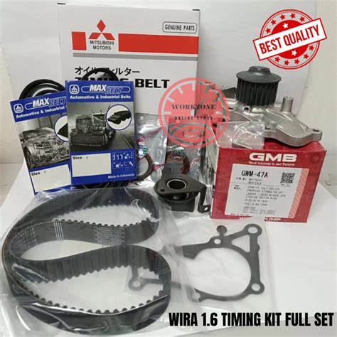 PROTON SATRIA WIRA 1 6 4G92 SOHC TIMING BELT KIT SET 100 000KM VITON