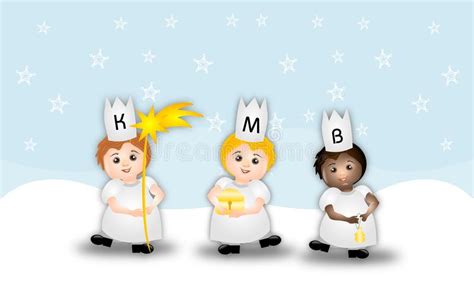 Three Kings Epiphany Stock Illustration Illustration Of Tradition