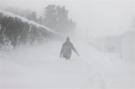 Photos Snow Drifts Above Waist Level On Road Near Naas Photo 1 Of 3