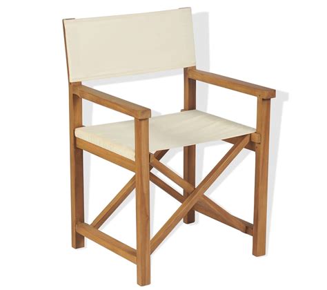 Chaise Pliable De Metteur En Scène Bois De Teck Solide Chaise