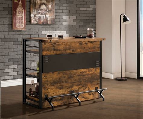 17 Stories Bar Avec Rangement Pour Le Vin Eisenhart Reviews Wayfair