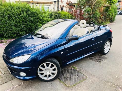 Peugeot 206 cc Allure Convertible 2.0l Petrol 2005 Blue - Manual with ...