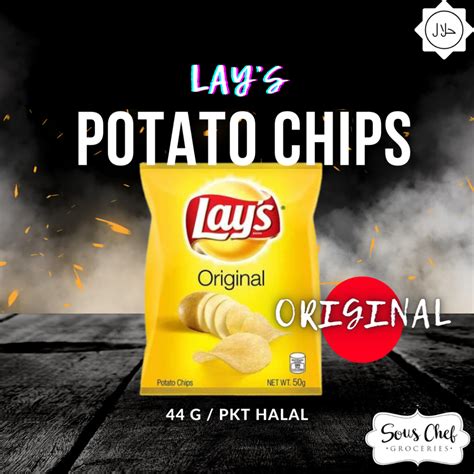 Thai Snack Lay S Potato Chips Original G Pkt Halal Shopee Singapore