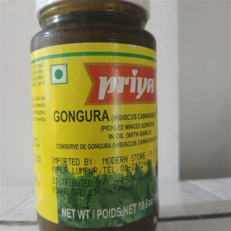 Jual Priya Gongura Pickle Acar Gongura Gram Shopee