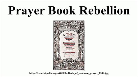 Prayer Book Rebellion Youtube