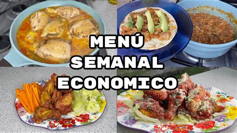 Men Semanal Con Pesos Economico Fabi Cea Youtube