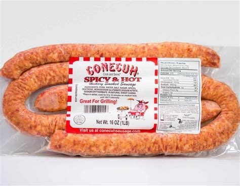 Conecuh Spicy Smoked Sausage 16 Oz 4 Pack The Sausage Czar