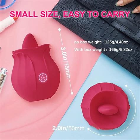 Rose Vagina Sucking Vibrator For Women Oral Tongue Licking Nipple