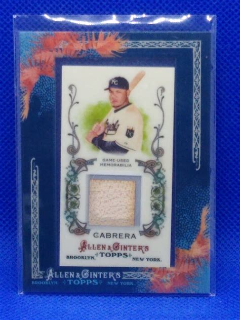 Topps Allen Ginter S Framed Mini Relics Melky Cabrera Bat Agr