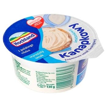 Крем-сыр Хохланд сливочный бутербродный 130г - заказать лучшие с Auchan