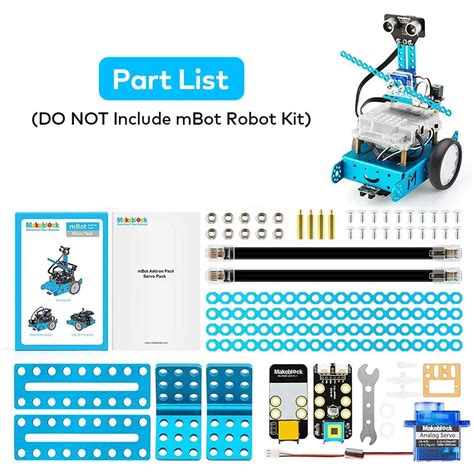 Makeblock Mbot Add On Pack Servo Sensor Pack Educational Robot Kit