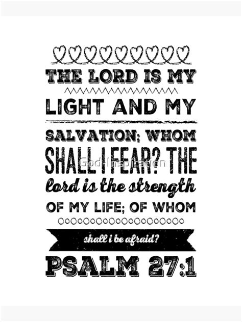 God Inspiration Psalm 271 The Lord Is My Light And My Salvation