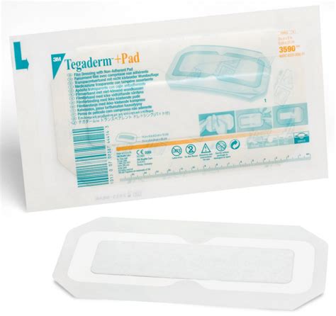 3m 3590 Tegaderm Pad Transparent Dressing 3 12 X 8 Vitality Medical