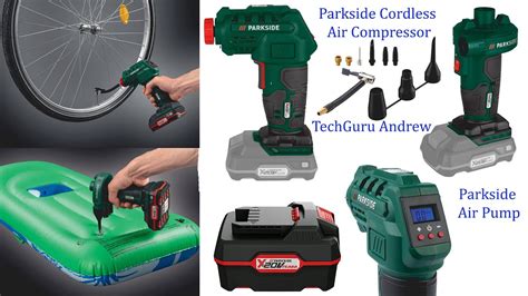 Parkside Cordless Compressor Pak Li B Air Pump Palp Li B