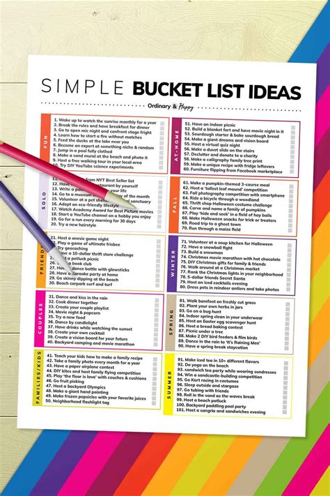 Simple Bucket List Ideas Bucket List List Bucket List Ideas