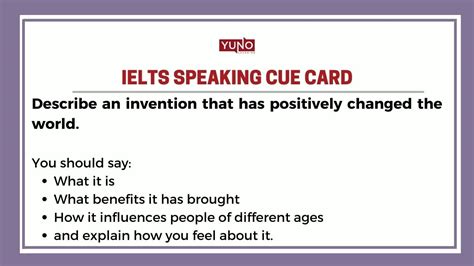 IELTS Speaking Task Cue Card Question With Sample Answer On Inventions