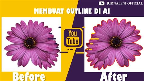 Cara Mudah Membuat Outline Di Adobe Illustrator YouTube