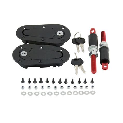 Yk Hrg Universal Racing Car Hood Pin Engine Bonnet Latch Lock Kit