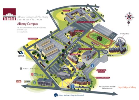 Campus Map | Albany College of Pharmacy and Health Sciences