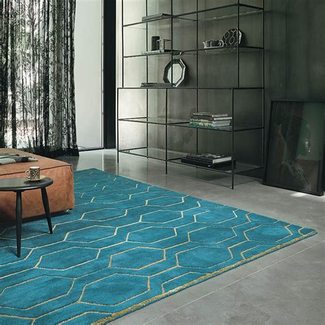 Arris Rugs 37307 In Teal And Gold By Wedgwood Buy Online From The Rug