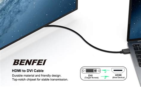 Benfei Hdmi To Dvi Bi Directional Dvi D Male To Hdmi Male High