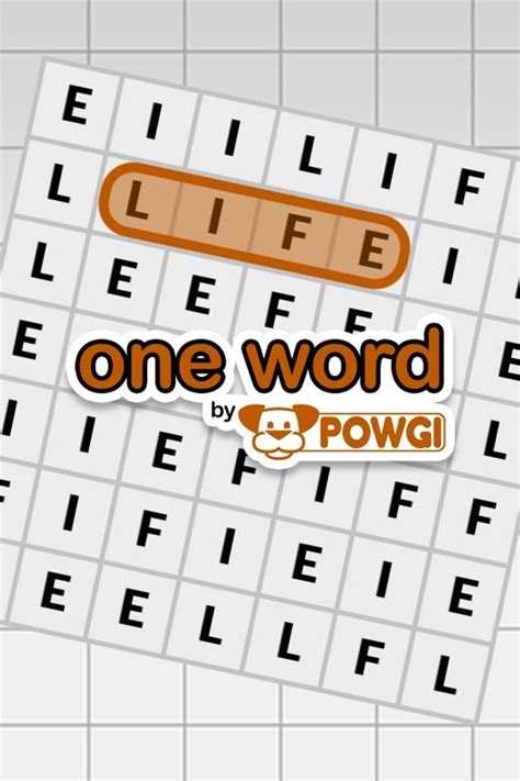 One Word By Powgi Cover Or Packaging Material Mobygames