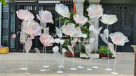 DECOR STUDIO CÂY HOA VẢI VOAN KHỔNG LỒ 2R FLOWER HANDMADE