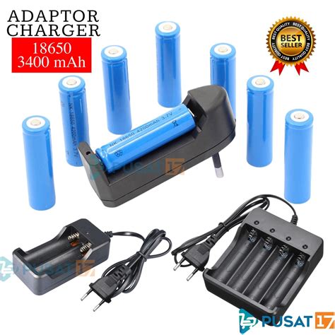 Jual PUSAT17 BATERAI CAS 18650 1200mAh 3 7 VOLT BATRE CAS UNIVERSAL