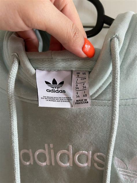 Adidas Mint Green Cropped Hoodie Womens Fashion Coats Jackets And