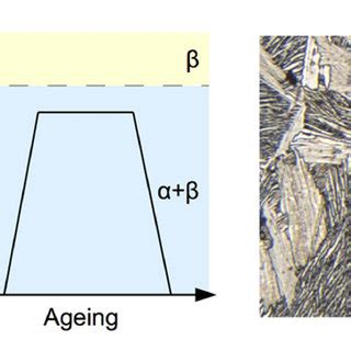 Heat treatment of titanium alloy (a) and Ti64 b microstructure (b ...