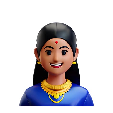 Indian Bride Face 3d Rendering Icon Illustration 29433332 Png