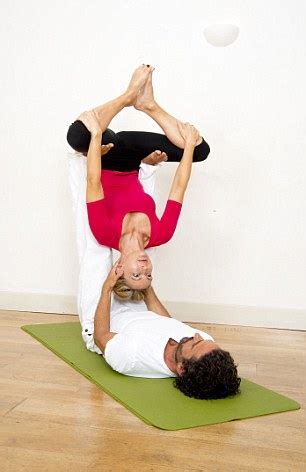 yoga picture: two person yoga challenge hard